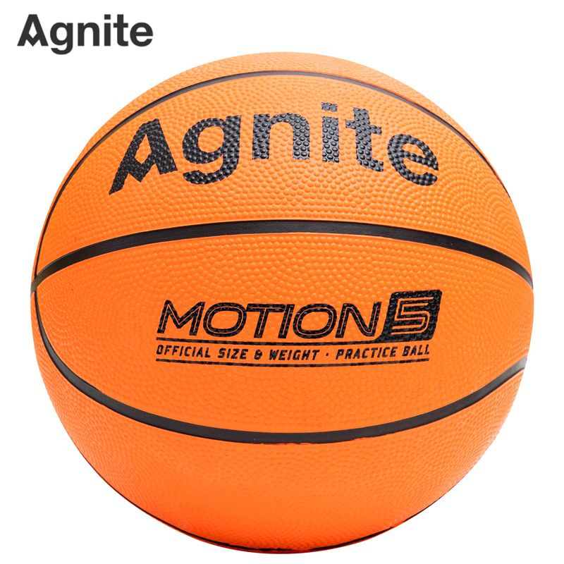 AGNITE Мяч баскетбольный, 5 размер, оранжевый #1