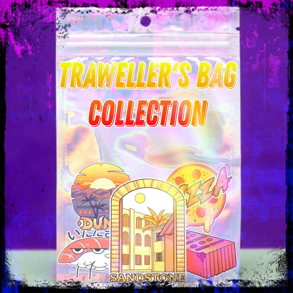 Стикерпак Traveller's bag ,Набор стикеров для геймеров по мотивам игры Standoff 2 для кастомизации девайсов, #1