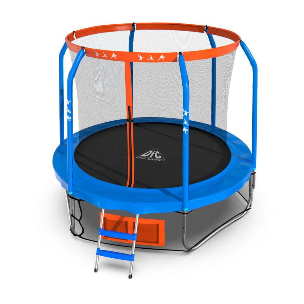 Батут DFC JUMP BASKET с сеткой 8FT-JBSK-B #1