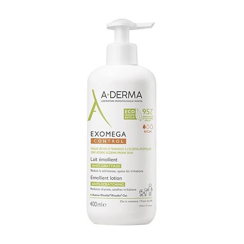 A-DERMA Смягчающий лосьон для лица и тела EXOMEGA CONTROL, 400 мл #1