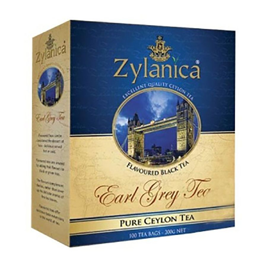 Чай черный ZYLANICA с бергамотом, 100 пакетиков. Зиланика Earl Grey Tea  #1