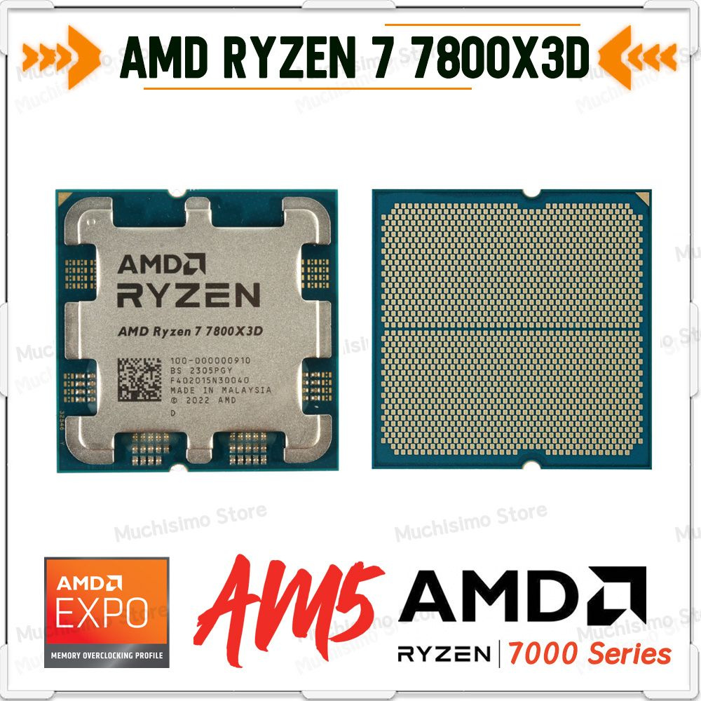 Процессор AMD RYZEN 7800X3D Ryzen 7, OEM (без кулера), 8 яд., 4.2 ГГц ...