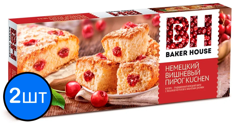 Пирог вишневый KUCHEN Baker House 350г х 2шт #1