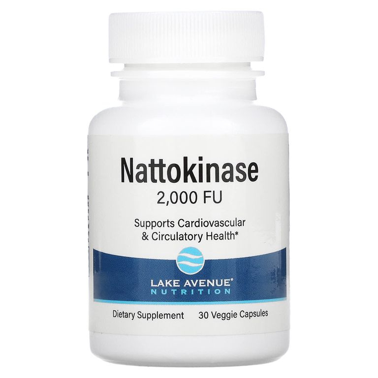 Lake Avenue, Наттокиназа, Nattokinase, Proteolytic Enzyme 2000 FUs, 30капсул #1