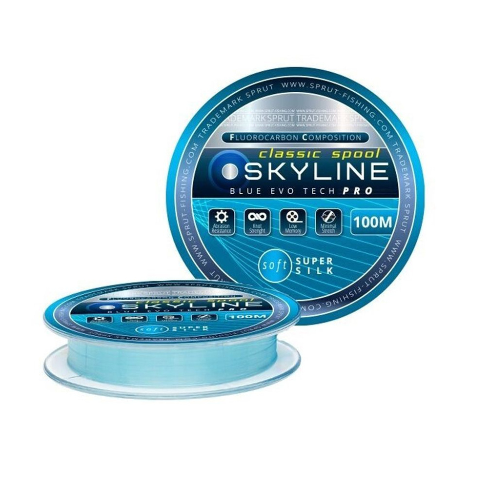 Леска для рыбалки Sprut SKYLINE EvoTech CLASSIC Blue (0,285mm/100m), 1 штука #1