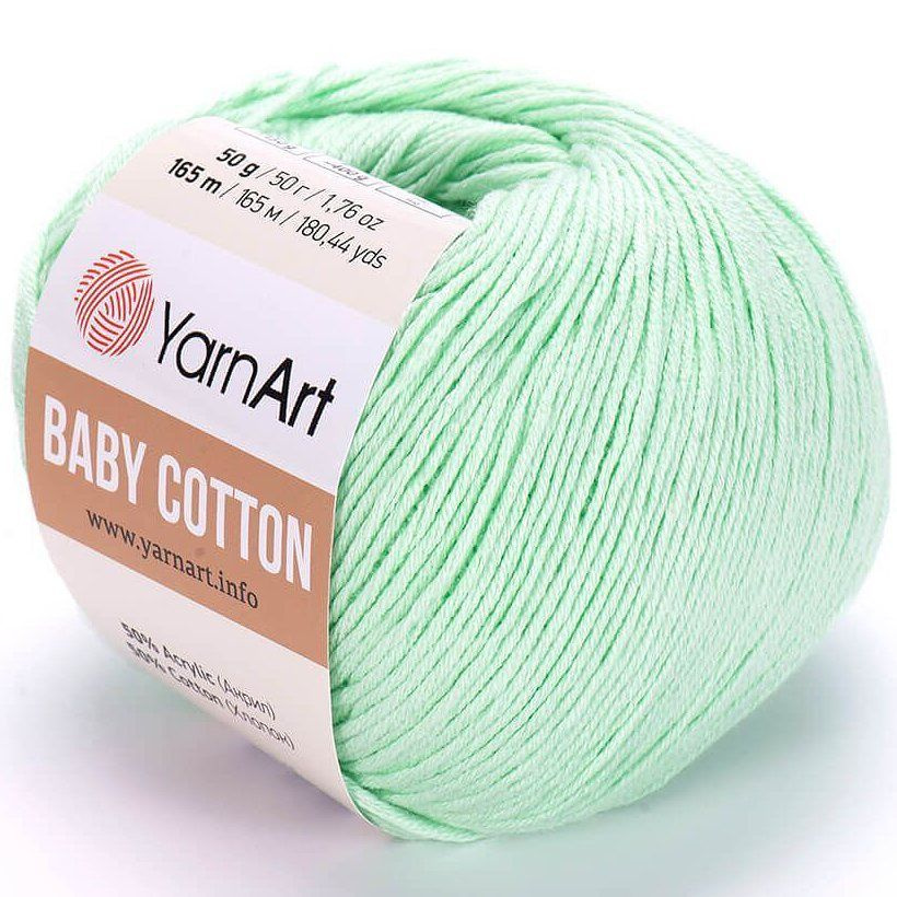 Пряжа Yarnart BABY COTTON 435 мята (10 мотков) #1