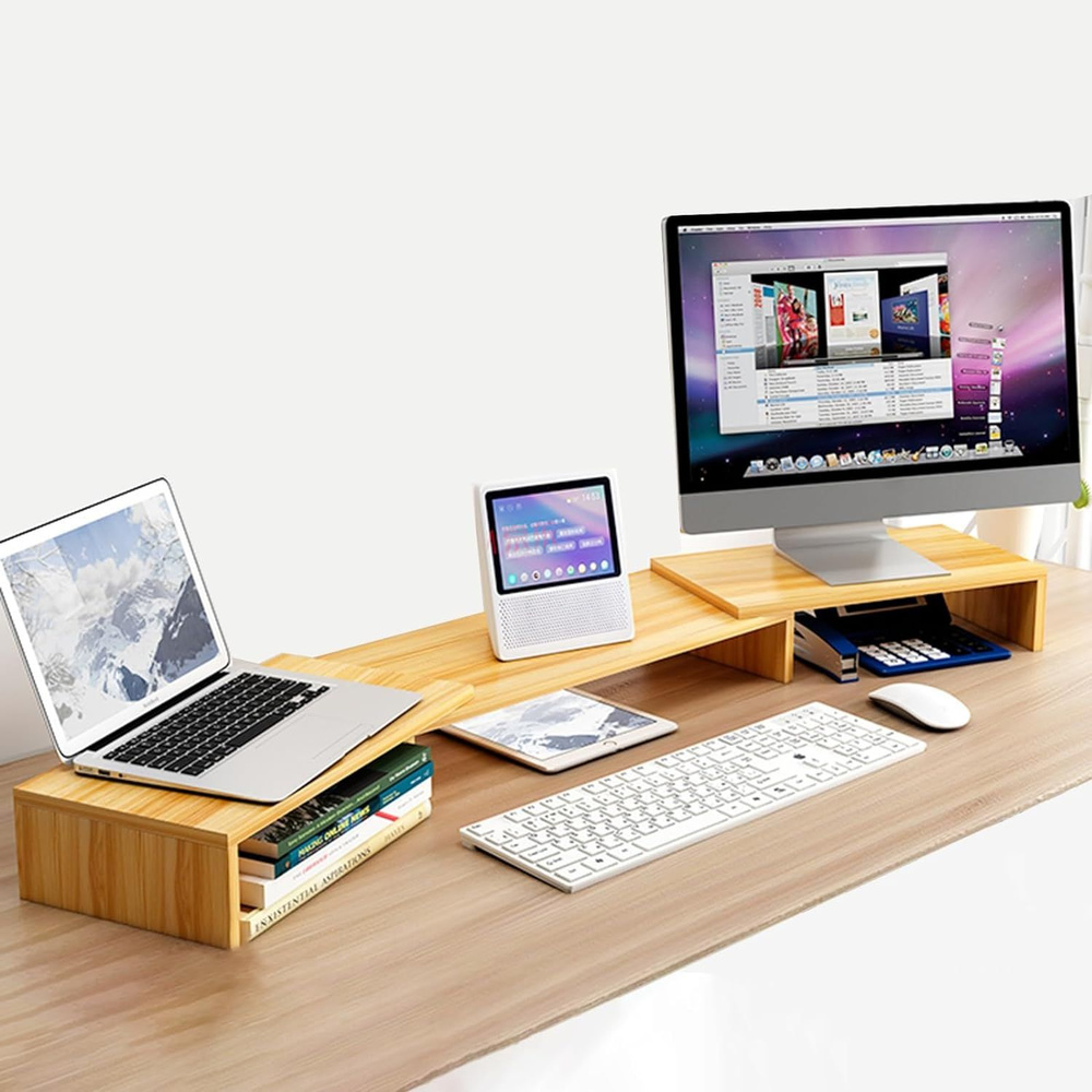 Подставка под монитор на рабочий стол, настольный органайзер для монитора, ноутбука, моноблока  #1