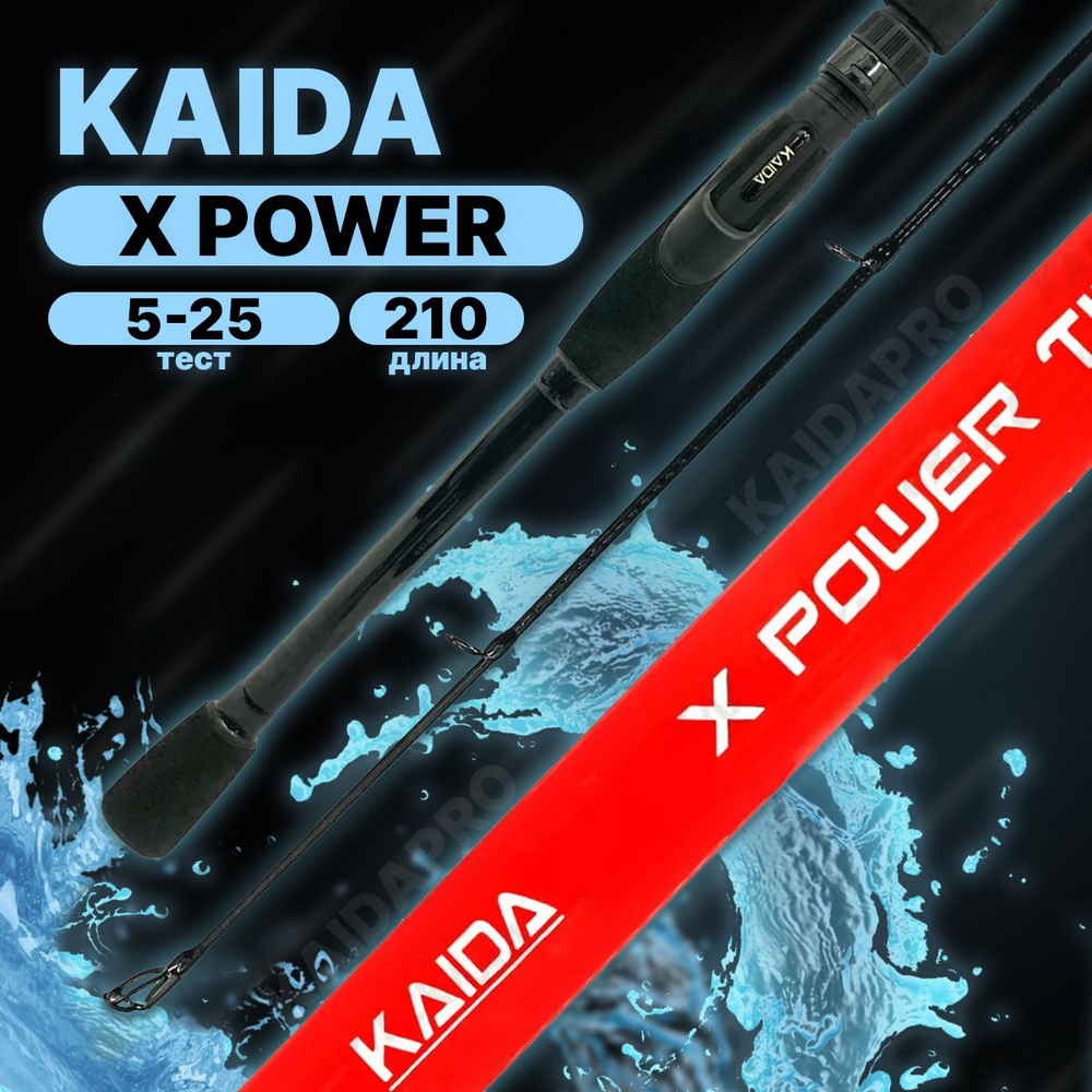 Спиннинг KAIDA X POWER TIP штекерный 5-25гр 210см #1