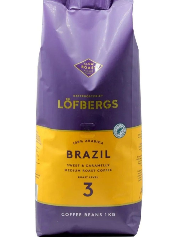 Кофе в зернах Lofbergs Brasil 1 кг #1