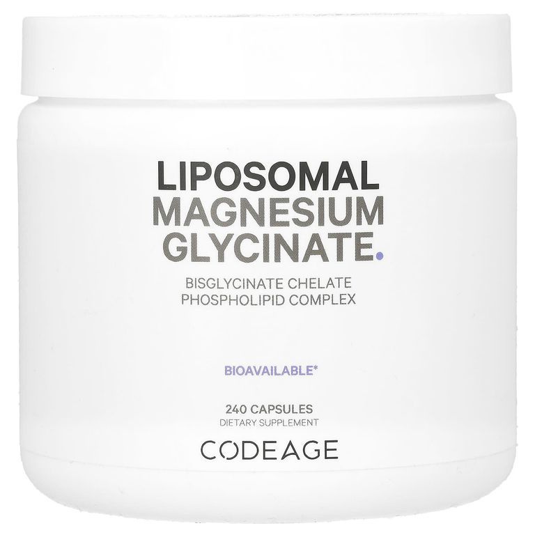 Code Age, Липосомальный глицинат магния, Liposomal Magnesium Glycinate, 240 капсул  #1