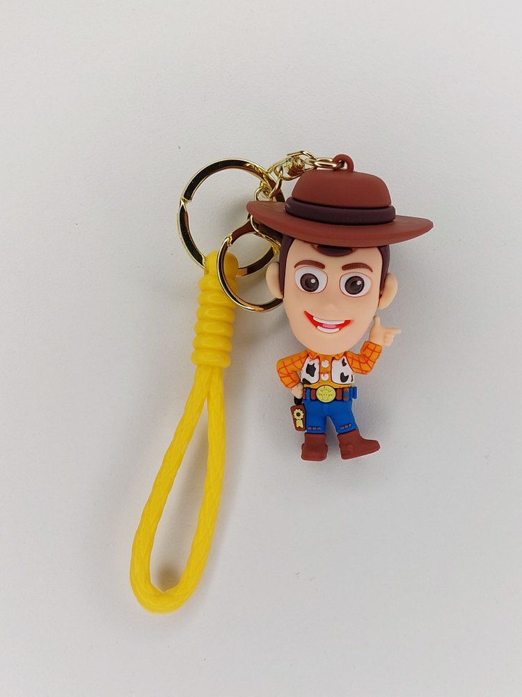 Брелок keychain силиконовая фигурка Вуди Woody из мультика История игрушек  #1