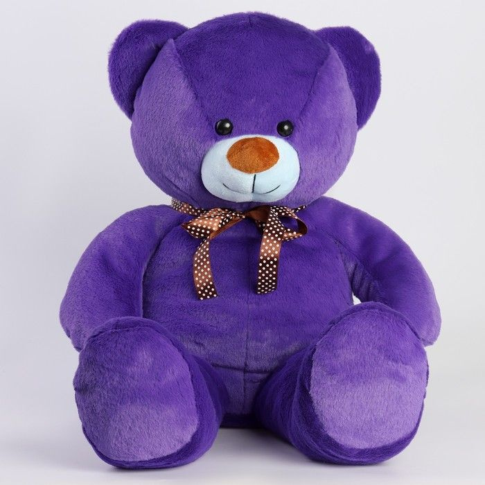 Мягкая игрушка "Мишка", цвет фиолетовый #1