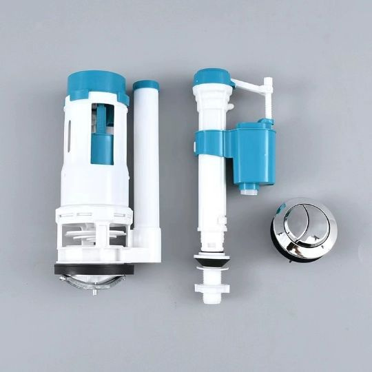 Комплект арматуры для бачка унитаза (сливной механизм два режима ...