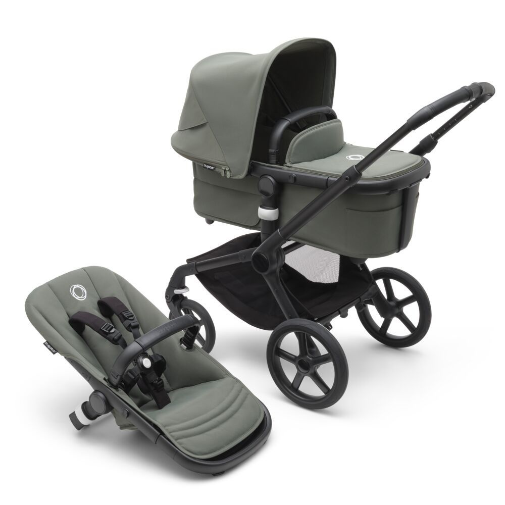 Bugaboo Fox5 коляска 2 в 1 Black/ Forest Green/ Forest Green complete #1