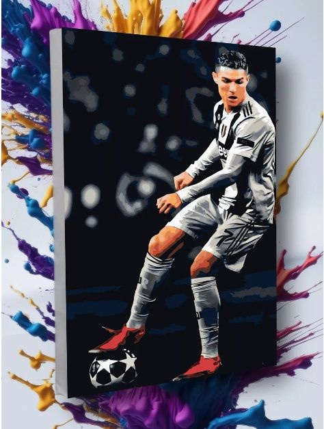 Картина по номерам Роналду Ronaldo Футболист Футбол 40х50 #1
