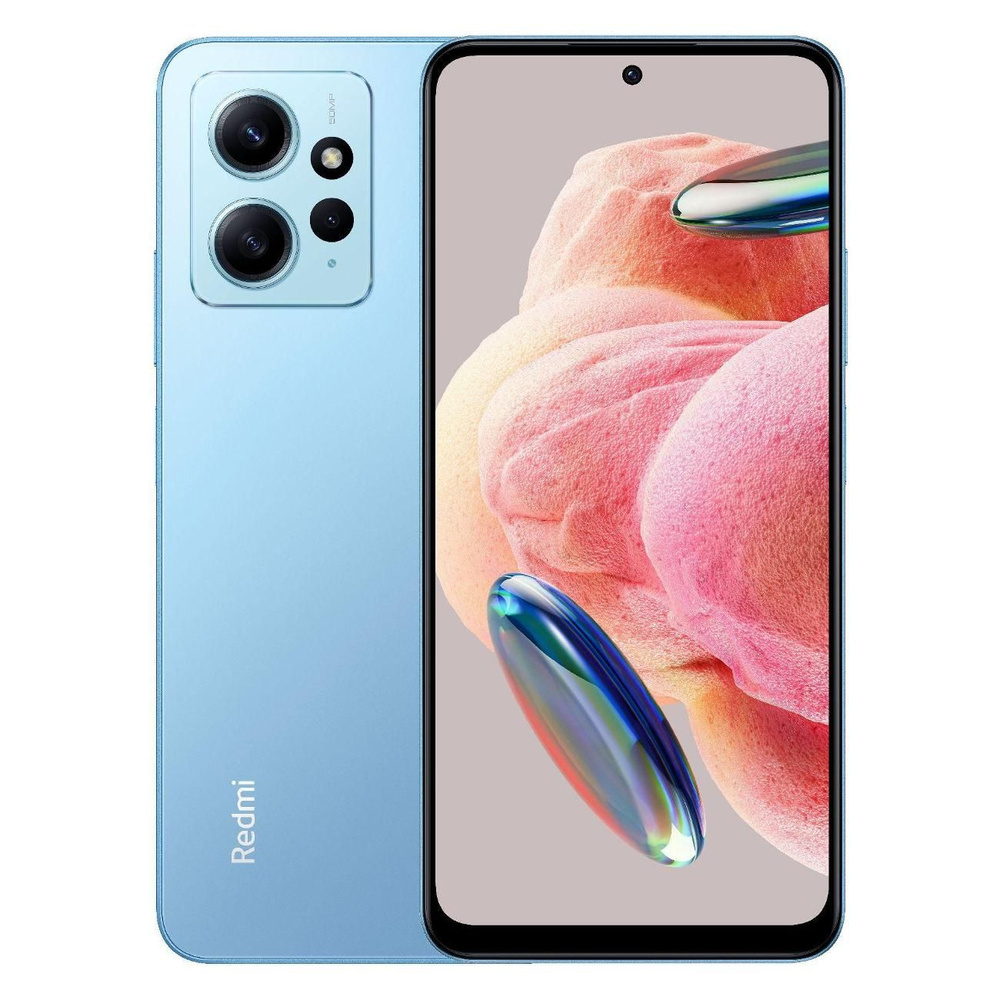 Смартфон Redmi Xiaomi Note 12 6/128GB Ice Blue - купить по выгодной цене в  интернет-магазине OZON (1381701006)