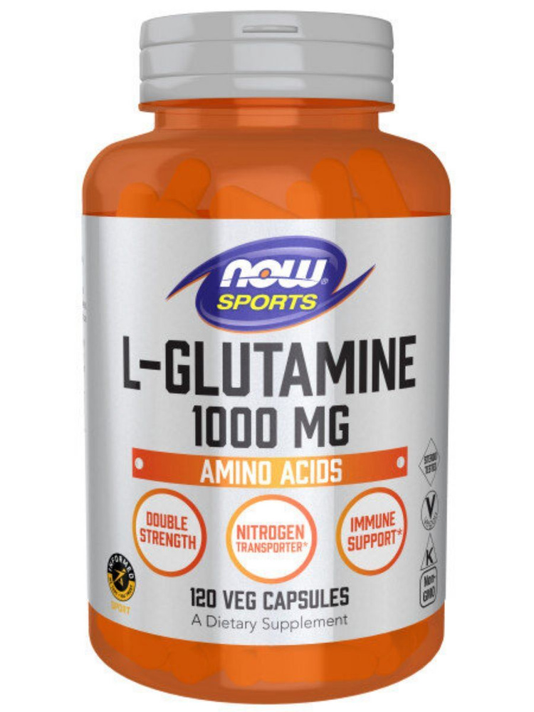 L-Glutamine 1000 mg NOW (120 вег кап) #1