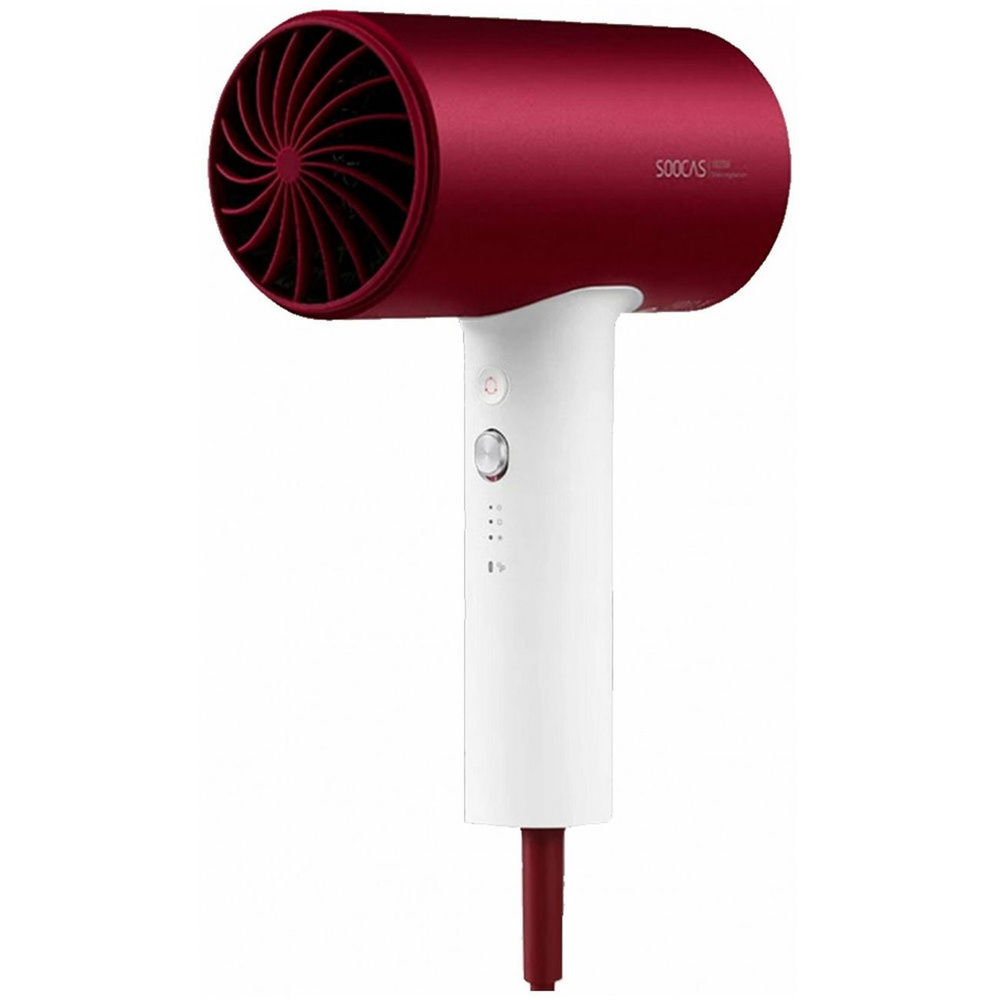 Фен для волос Soocas H5 Ionic Hair Dryer Red 1800 Вт, скоростей 4, температурных режимов 3, кол-во насадок #1