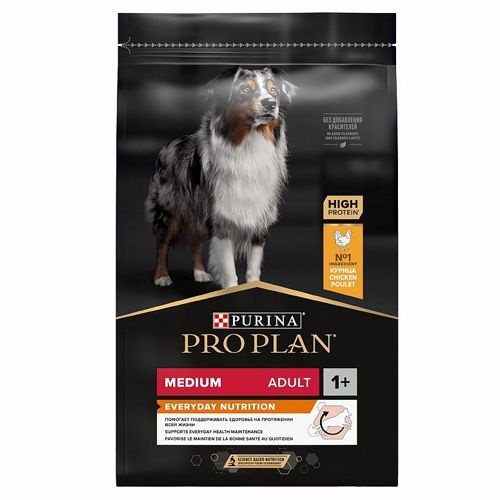 Purina Pro Plan Medium Adult / Сухой корм Пурина Про План для взрослых собак средних пород с курицей #1
