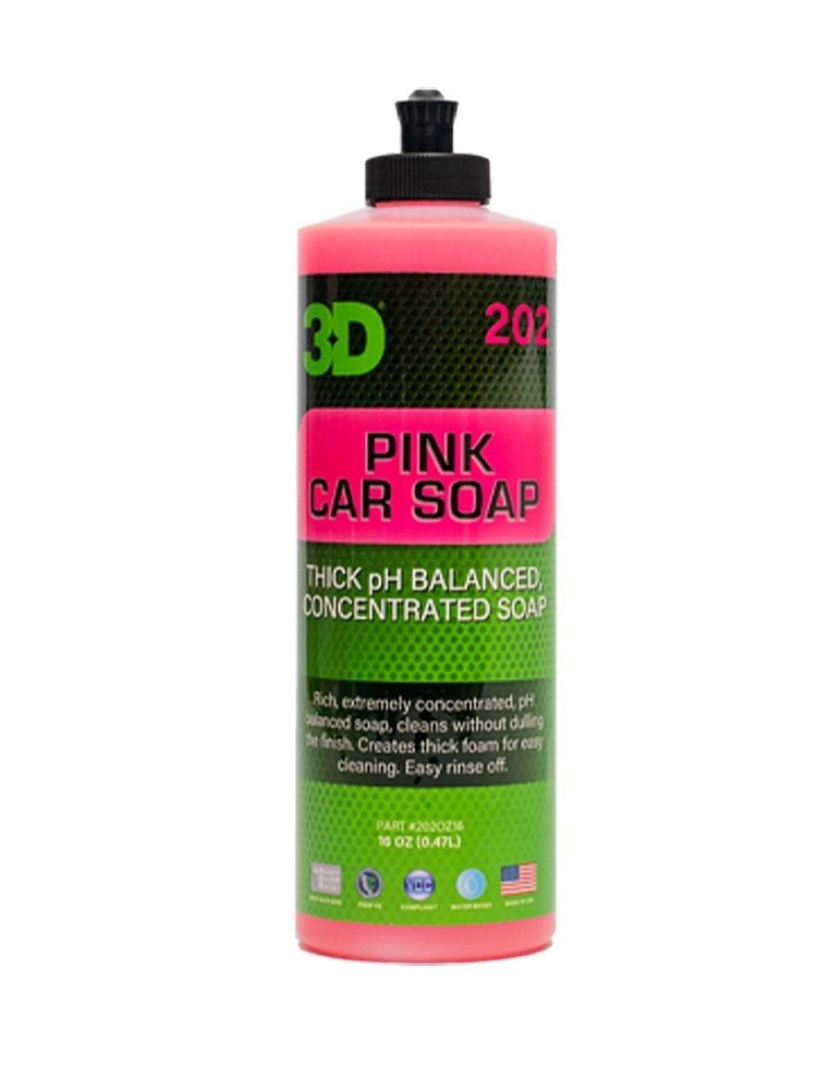 3D Pink Car Soap - концентрированный шампунь 0,48л #1