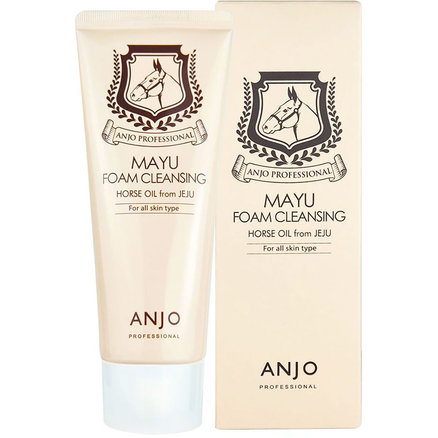 Anjo Пенка для умывания лица Mayu Foam Cleansing корейская с лошадиным жиром для снятия макияжа. Для #1