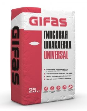 Шпаклевка гипсовая универсальная Gifas Universal шпатлевка 25 кг  #1