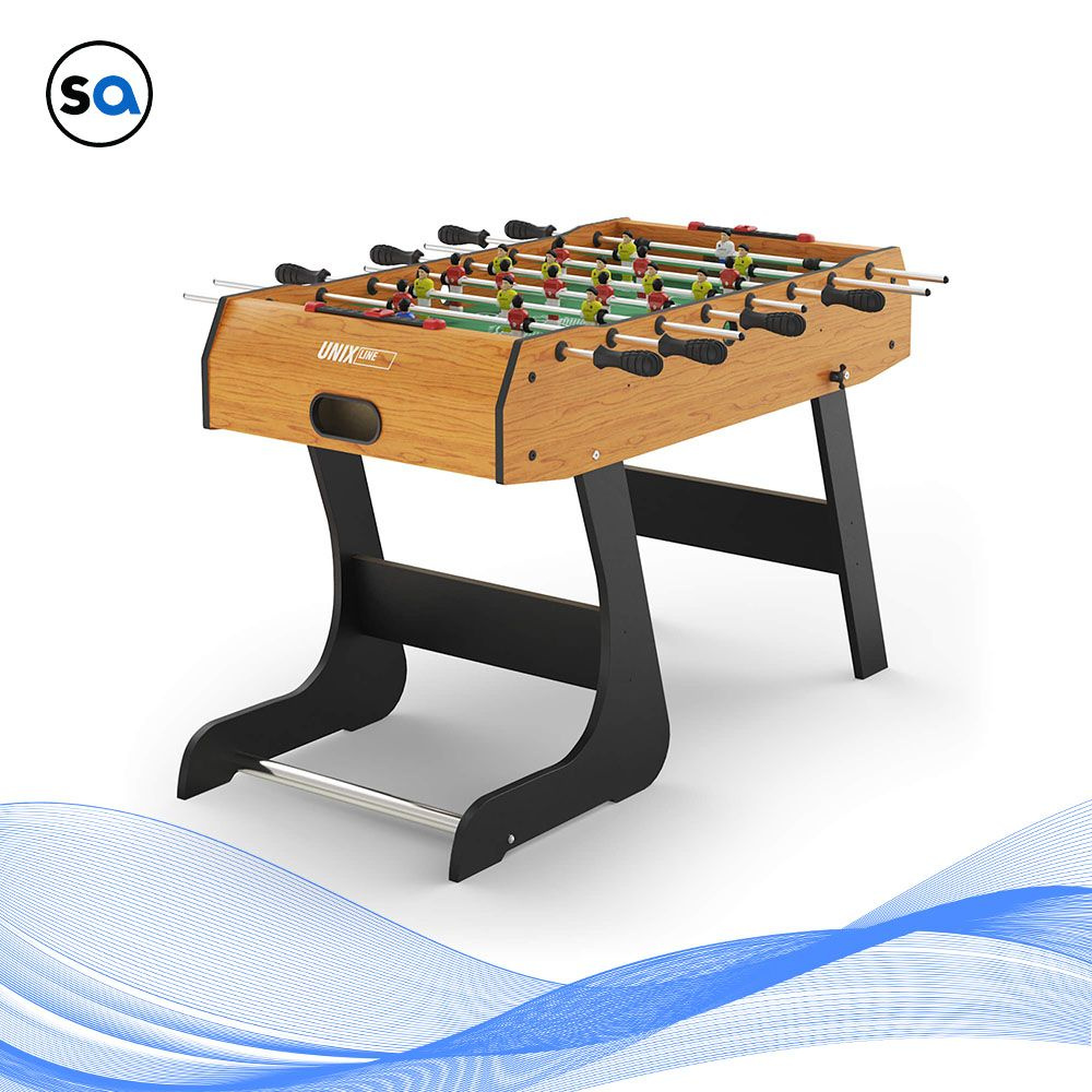Игровой стол складной UNIX Line Футбол - Кикер (122х61 cм) Wood #1