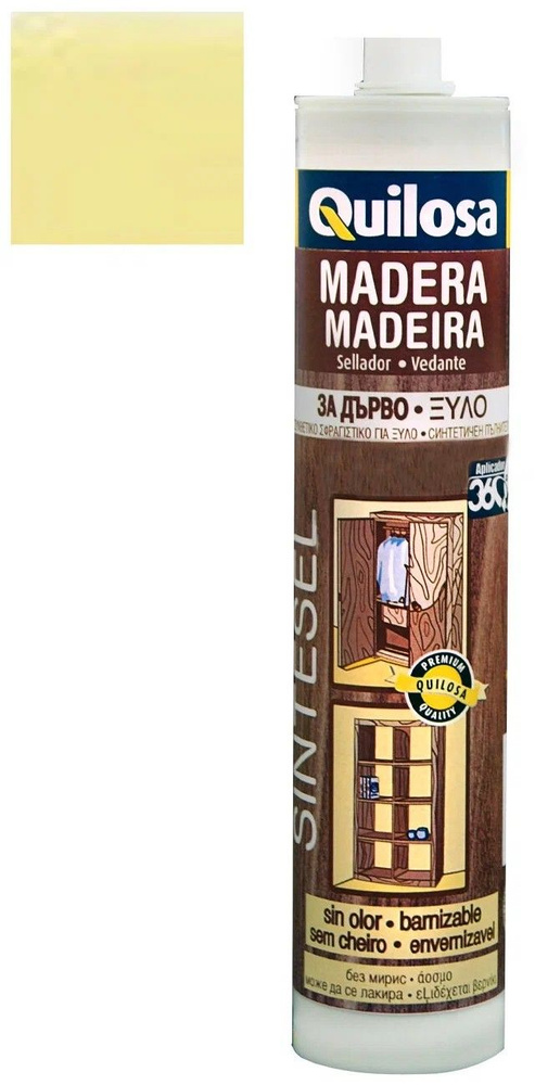 Герметик акрил-силиконовый для дерева Quilosa Madera Sintesel Сосна 280 мл.  #1