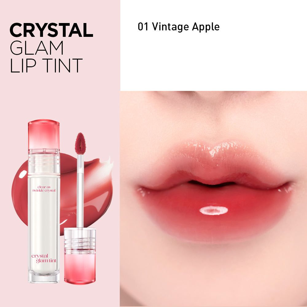 CLIO Crystal glam tint Тинт для губ #01 Vintage Apple #1