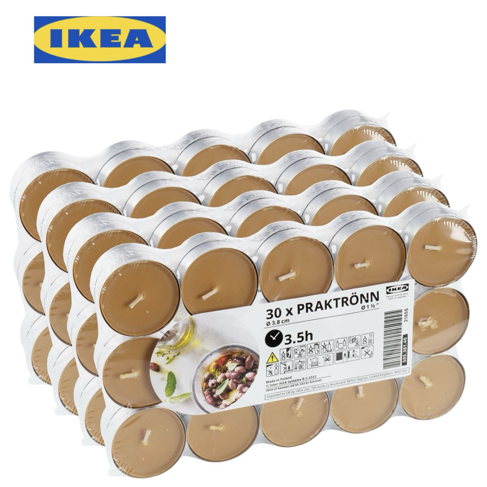 IKEA набор ароматических свечей PRAKTRONN Весенние травы ИКЕА  #1