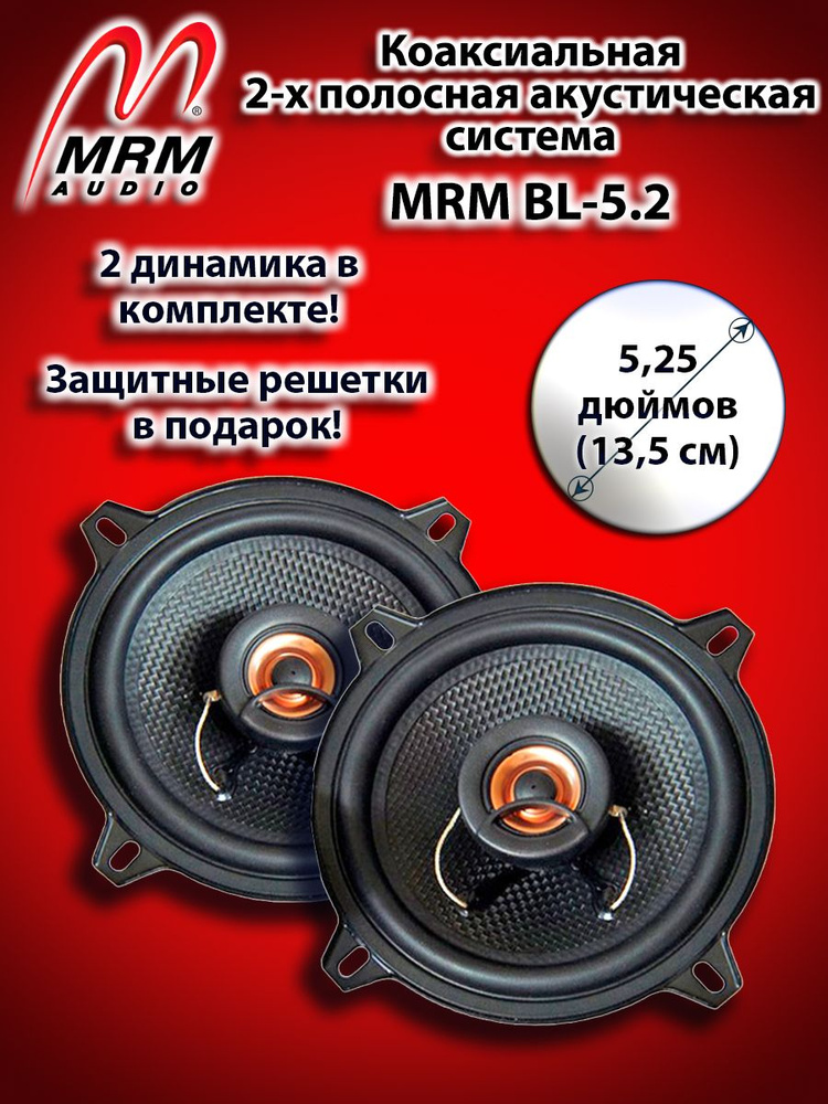 MRM BL-5.2 (13 см/5,25") двух полосная коаксиальная акустическая система  #1