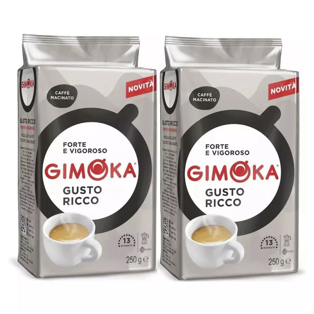 Кофе молотый Gimoka Gusto Ricco 250 г по 2 шт #1