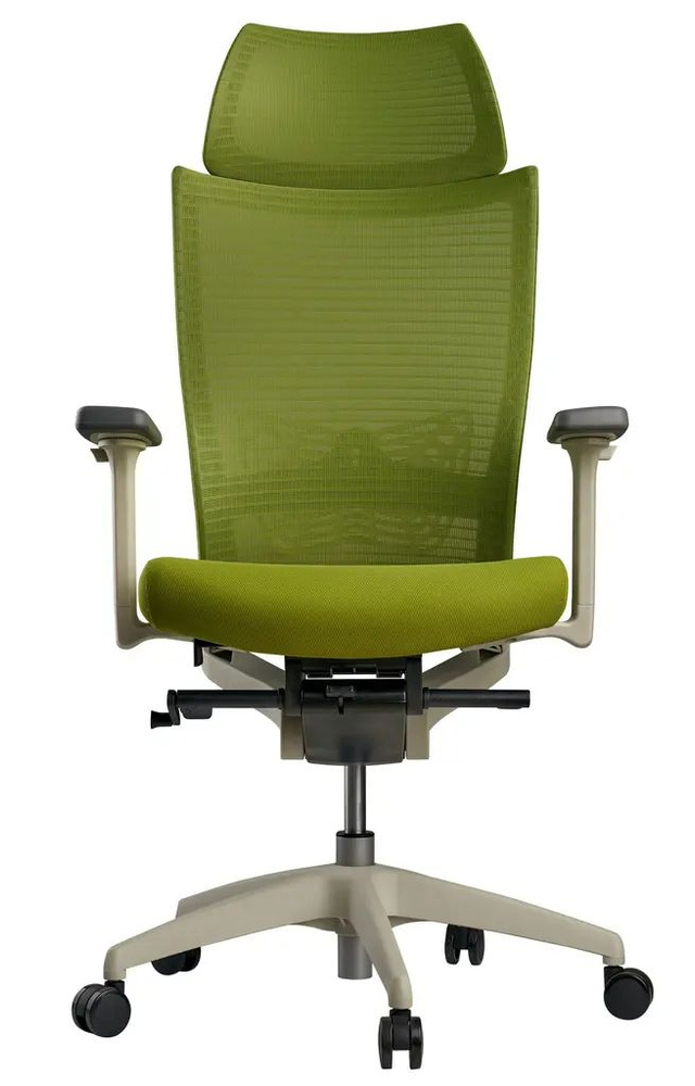 Кресло компьютерное SCHAIRS ZEN2-М01W, Цвет: зелёный / компьютерный стул / на колёсах / до 120 кг  #1