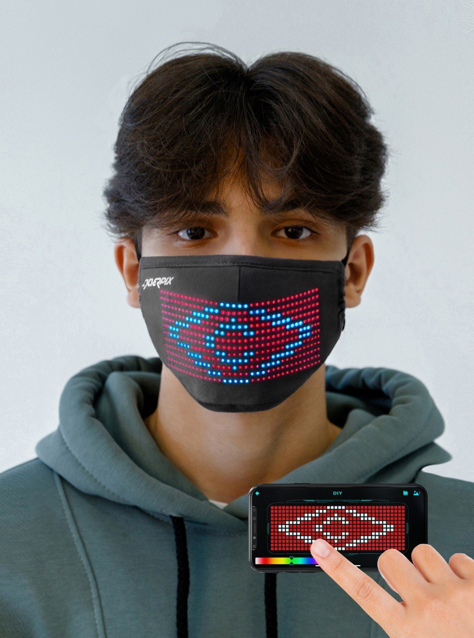 Первая умная маска с LED экраном - Cyber Mask!