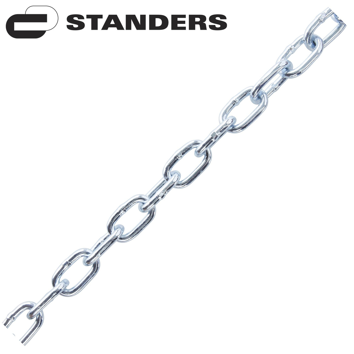 Цепь Standers оцинкованная сталь короткое звено 5 мм 10 м/уп.
