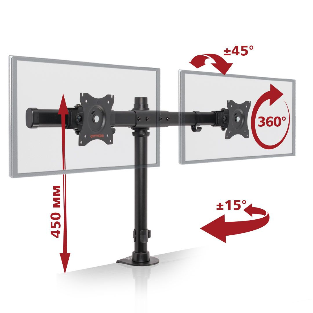 Настольный кронштейн для двух мониторов ARM MEDIA LCD-T42