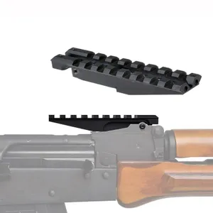 Кронштейн АК L-100 мм на место прицельной планки АК / Планка вивер пикатинни на АК вместо целика Подобрали для вас