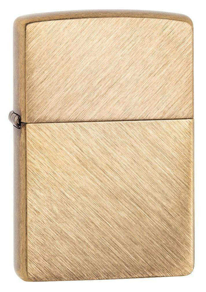 Зажигалка бензиновая ZIPPO Classic Herringbone Sweep Brass #1