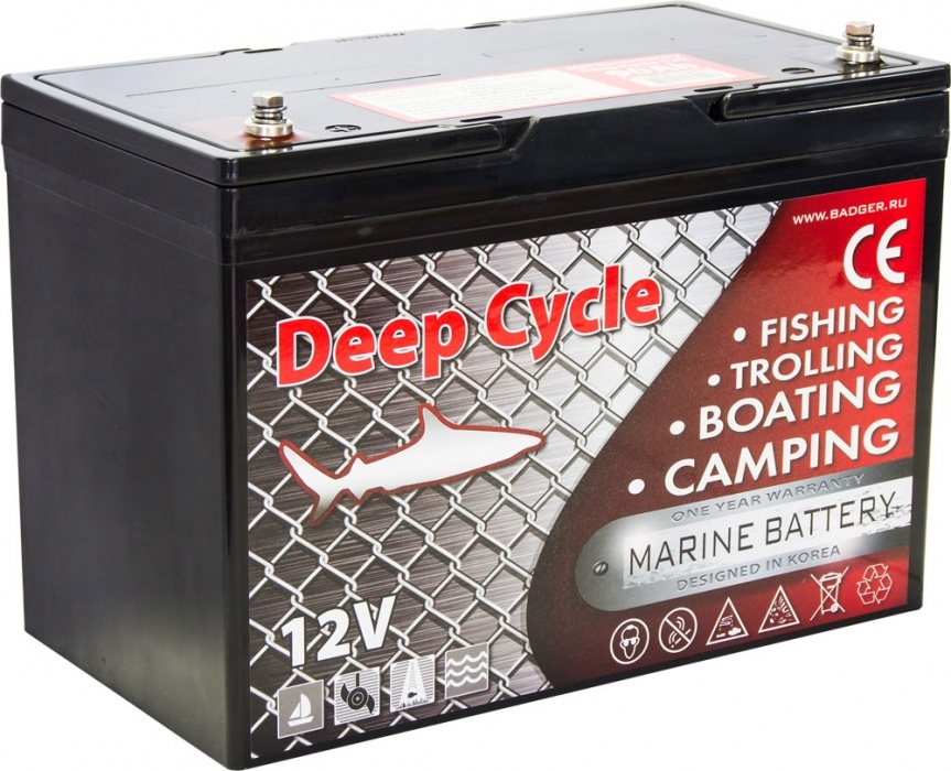 Тяговый аккумулятор для лодочного электромотора Marine Deep Cycle AGM 90Ah 12V  #1