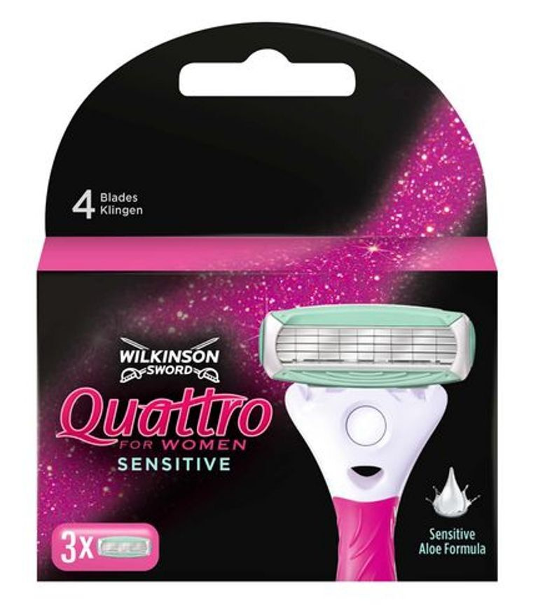 Wilkinson Sword / Schick Quattro for Women Sensitive Сменные кассеты для бритвы, 3 шт.  #1