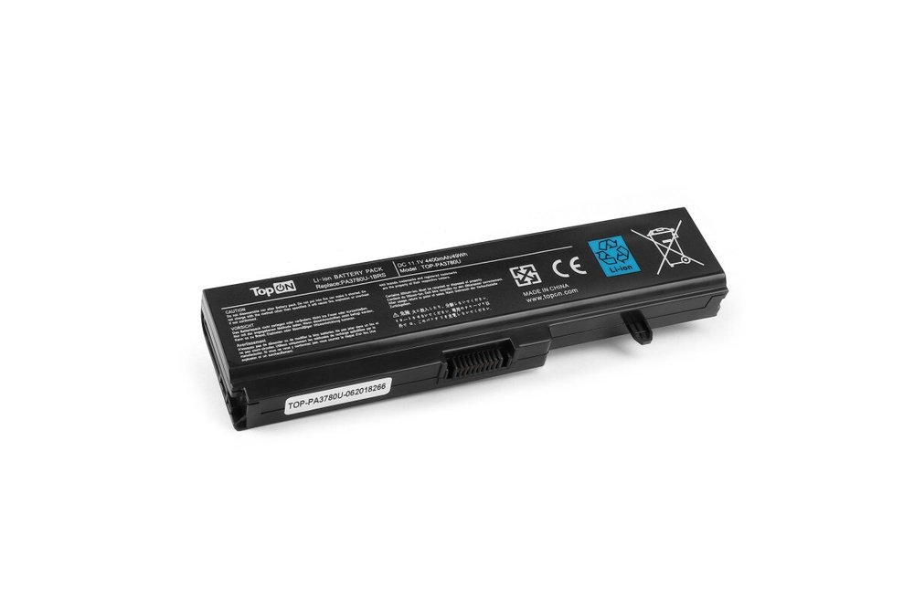 TopON Аккумулятор для ноутбука Toshiba 4400 мАч, (PA3780, PA3780U, PA3780U-1BRS, PABAS116, PABAS21)  #1