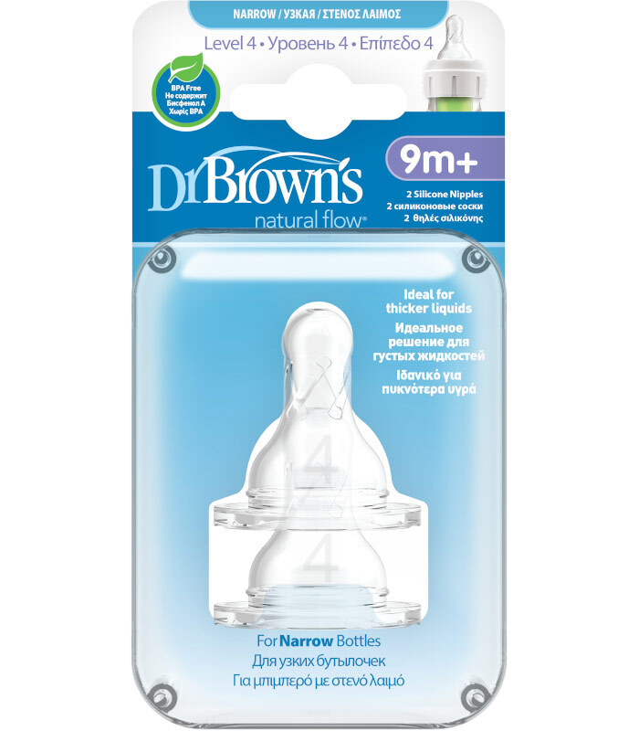 Dr. Brown's cоска от девяти месяцев, для густых жидкостей для бутылочек с узким горлышком, 2 шт.  #1