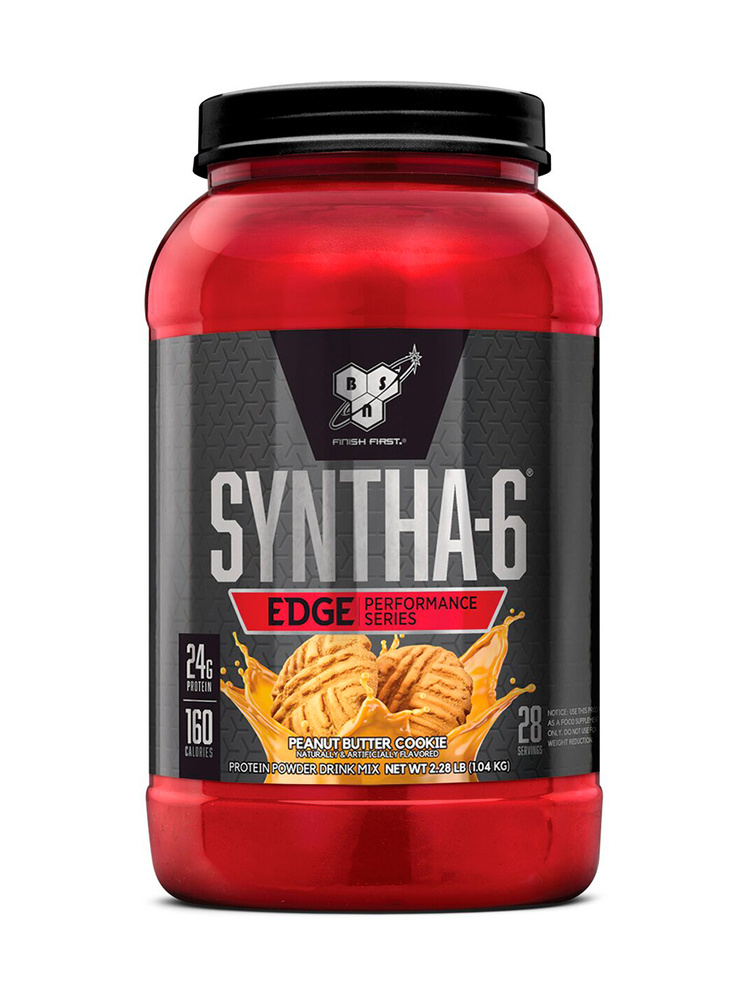 Многокомпонентный протеин BSN Syntha-6 Edge 1,04 кг Печенье с Арахисовым маслом  #1