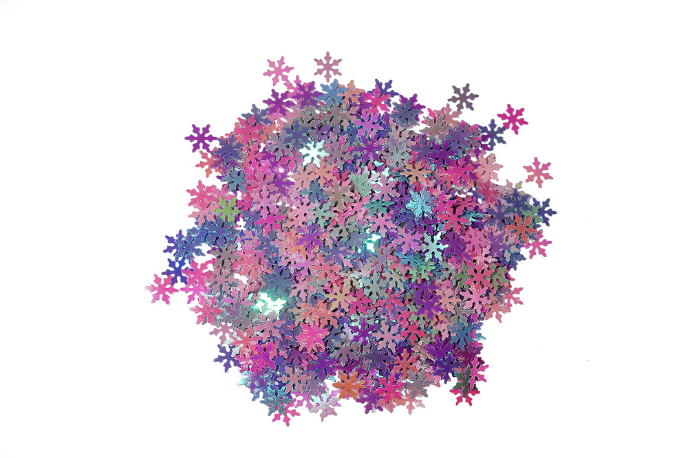 Сфера Конфетти Снежинки Пластик, разноцветный, 14 шт #1