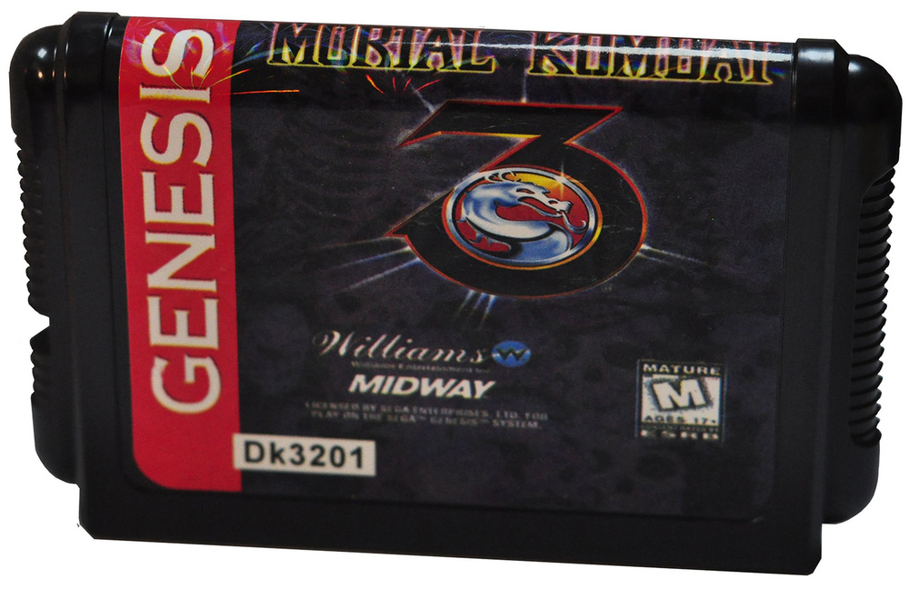 Игровой картридж для Sega (16 bit) Mortal Kombat 3 Ultimate (DK3201) (без коробки)  #1