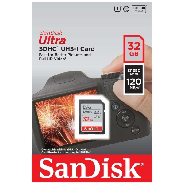 Карта памяти SDHC SanDisk Ultra 32GB (SDSDUN4-032G-GN6IN) #1