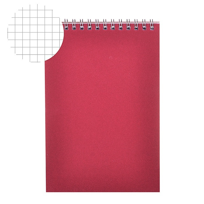 Блокнот Альт А5, 60 листов, на гребне "Office" бордовый (61353) #1