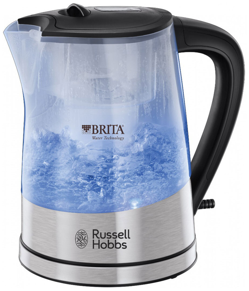 Russell Hobbs Электрический чайник Purity 22850-70, серый металлик #1