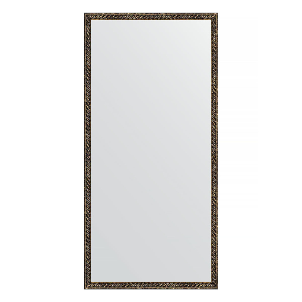 Зеркало в багетной раме - витая бронза 26 mm (48х98 cm) (EVOFORM) BY 1047  #1