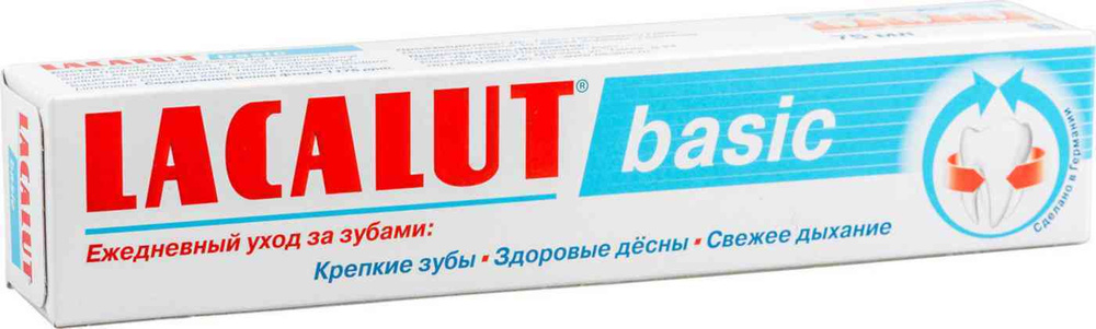 Зубная паста Lacalut Basic, 75 мл, 1 шт #1